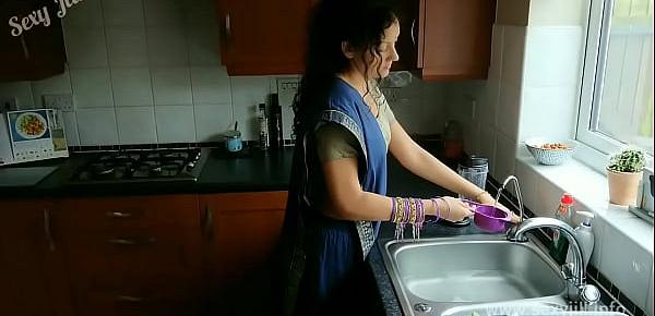  Blue saree daughter blackmailed forced to strip, groped, molested and fucked by old grand father desi chudai bollywood hindi sex video POV Indian